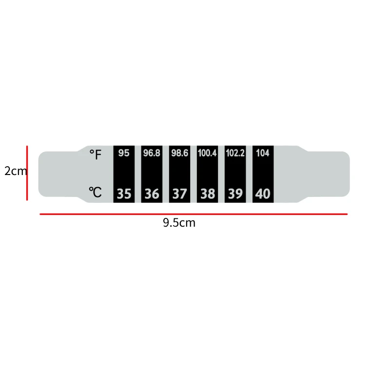 1 ~ 10PCS adesivo per la temperatura della fronte del bambino termometro LCD per bambini Display digitale adesivo per la temperatura per bambini