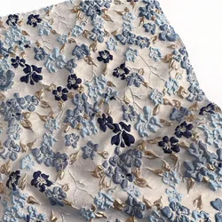 Yarn-dyed Jacquard Gold Embossed Bubble Fabric Soft Simple Elegant Pompon Skirt Style Fabric Dress Shirt children's Dress Cloth