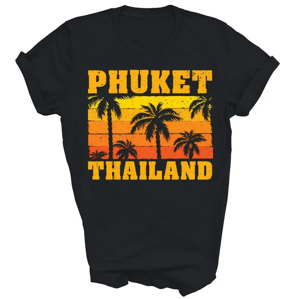 Phuket Thai Pride Thailand TravelWomen Men  High Quality 100%Cotton Short Sleeve