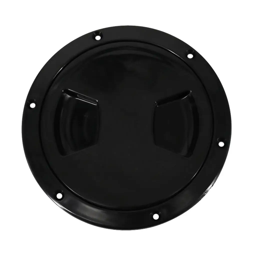 

Yacht Hatch Cover 5 Inch ABS Plastic Boat Deck Plate Waterproof Access Hatch for Marine Hardware