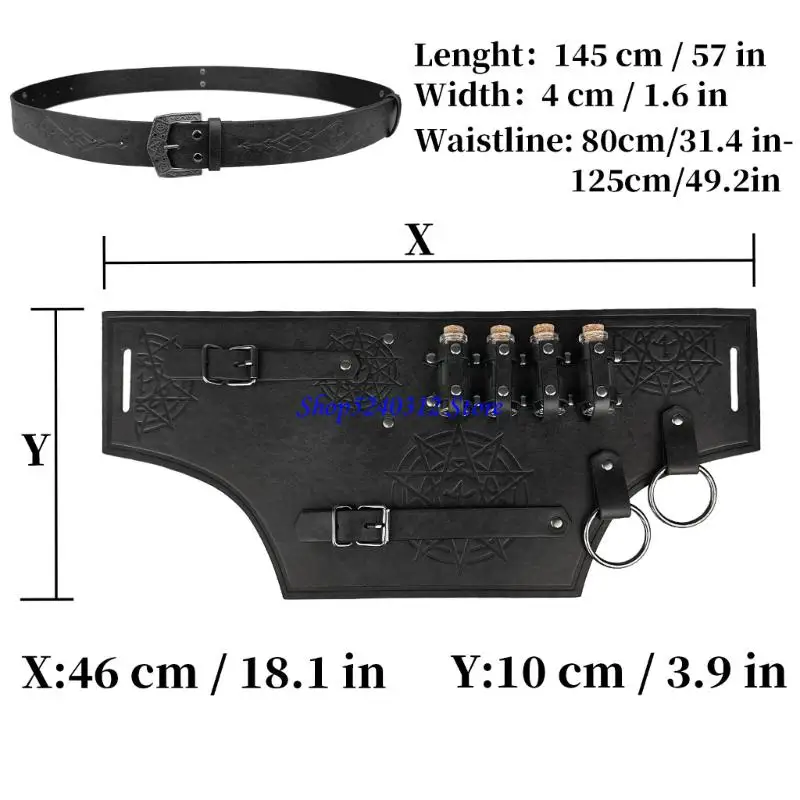 634C Renaissances Vikinges Costume Akcesorium, średniowieczny piracki mikstur