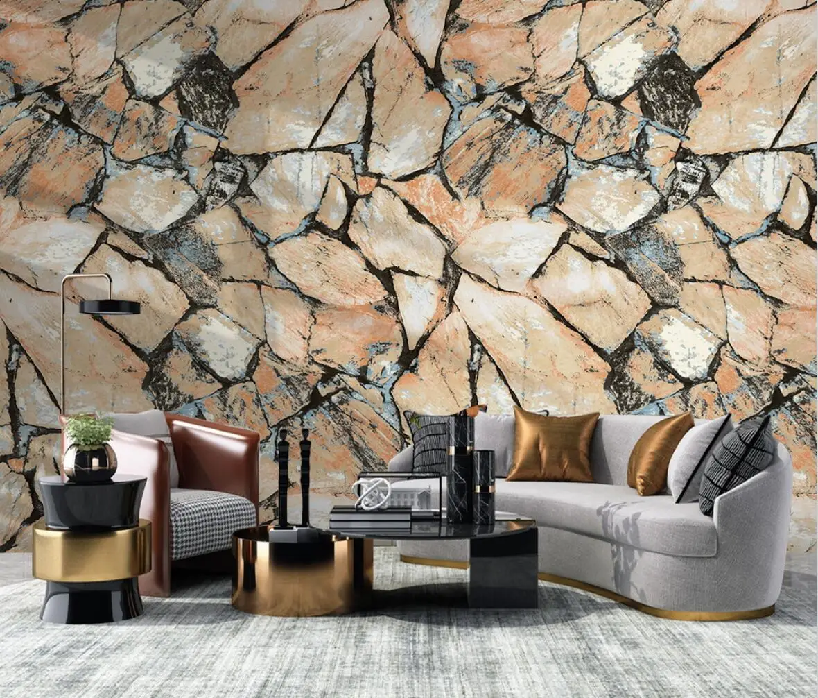 

beibehang Custom brick stone Photo Wallpaper for Living Room TV Background 3D Wall paper home decor bedroom furniture decoration