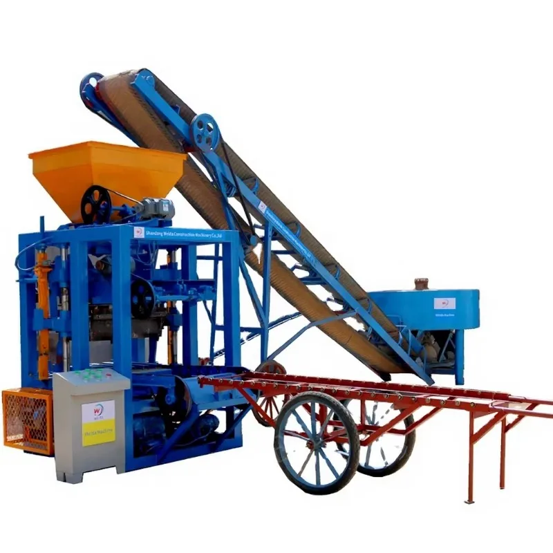 Customized Block Making Machine QT4-24 Automatic Interlocking Brick Machine Environmentally Pavement Brick Making Machine