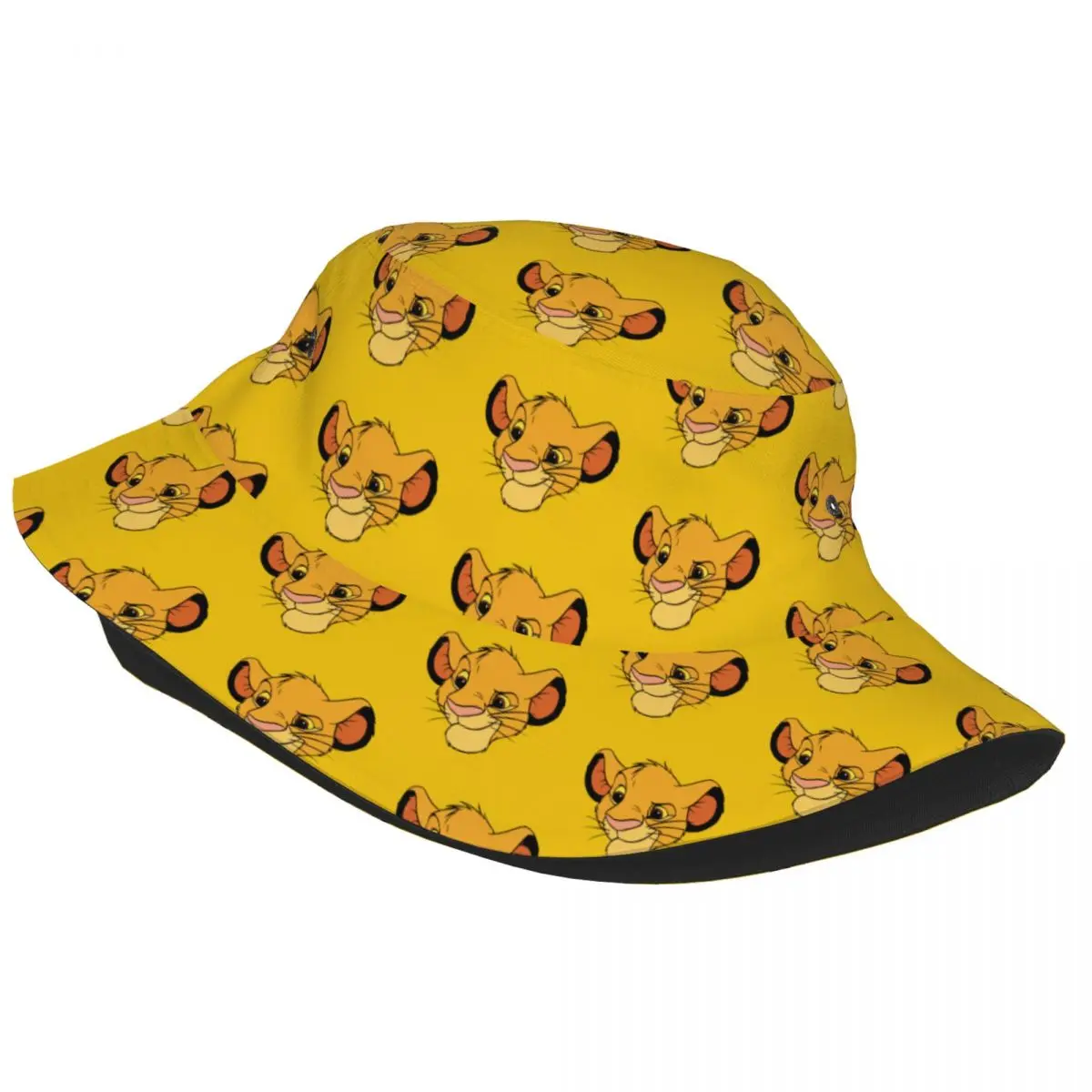 Street The Lion King Baby Simba Bucket Hat Unisex UV Protection Outdoor Sport Fishing Hats Travel Headwear Bob