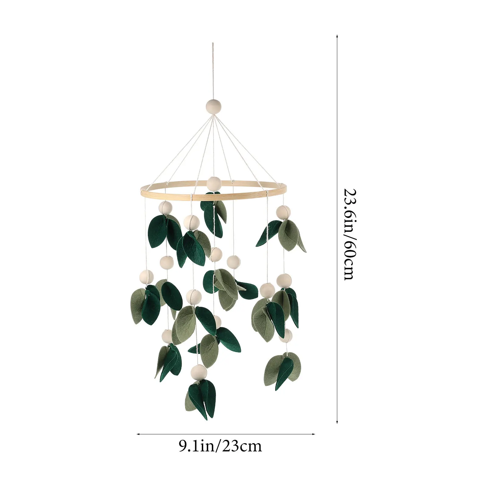 Meuble de berceau pour bébé, matériau en feutre de bambou, robuste, sûr, développement visuel, cadeau pour nouveau-nés, jouets de berceau mobiles suspendus