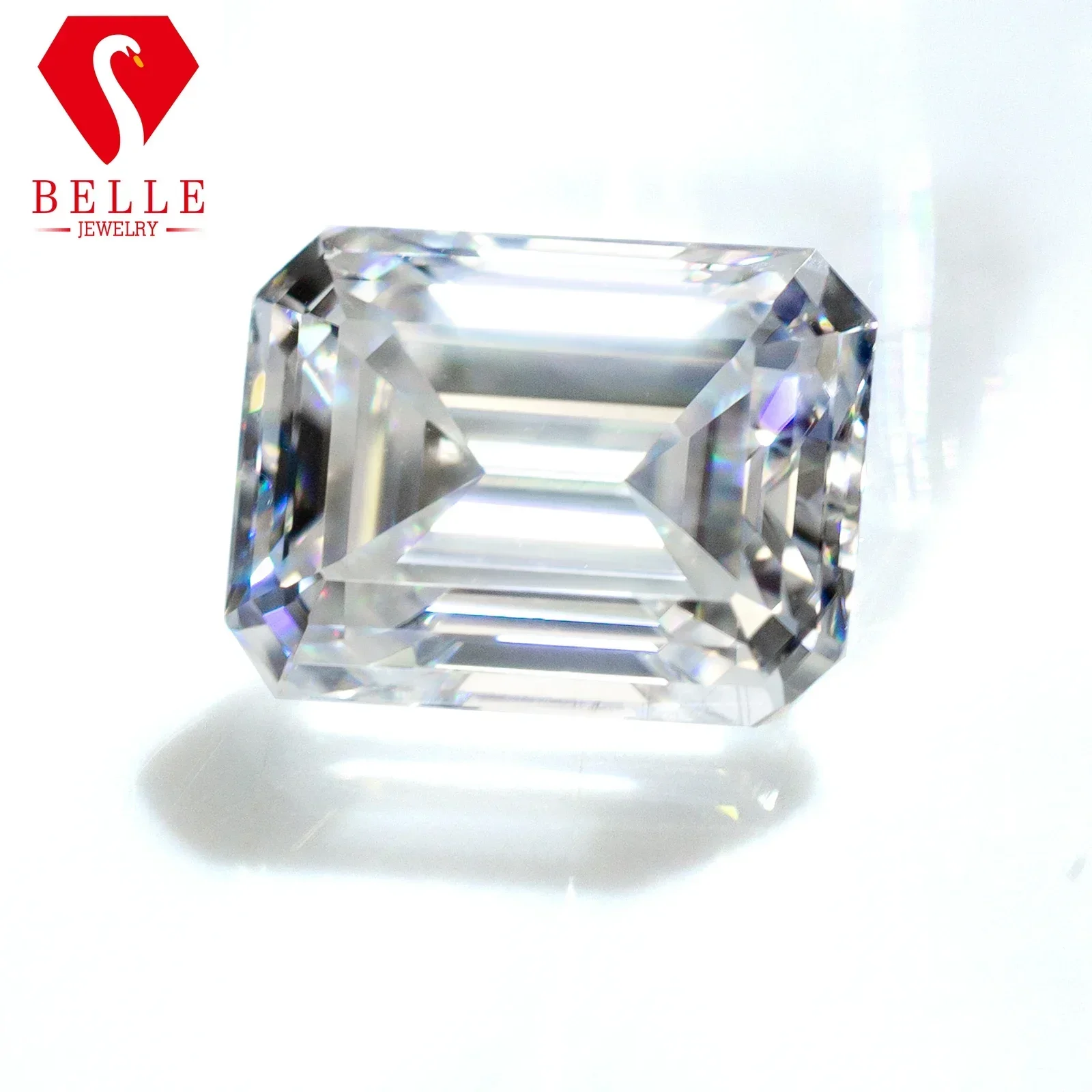 

Moissanite StoneBELLE White Brilliant Emerald Cut Loose Moissanite VVS1 GRA Certificated Hot Sale Diamond Beads Jewelry Making