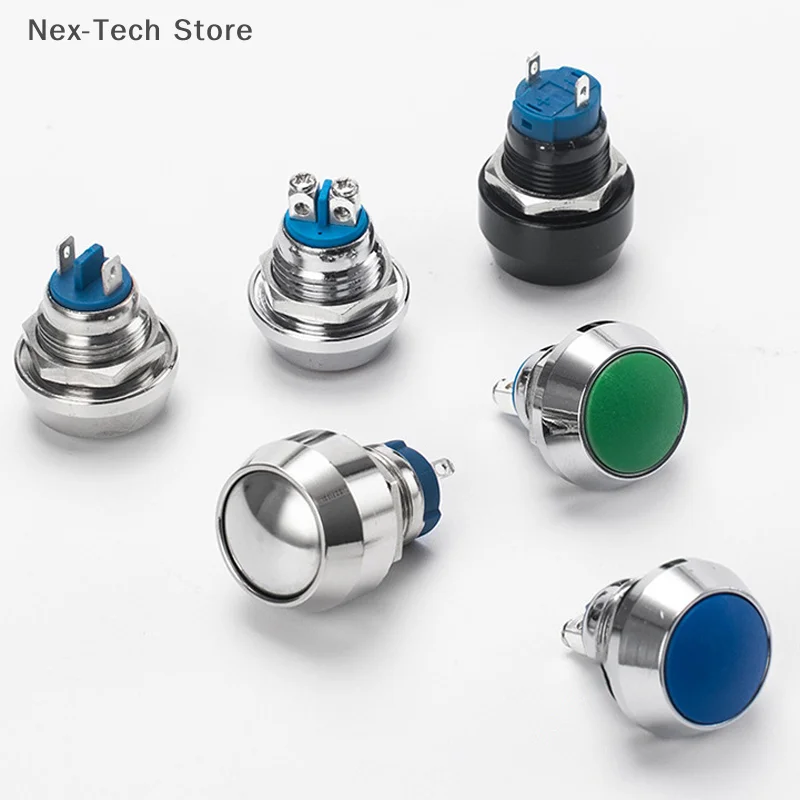 

12MM Multi-color Optional Metal Pushbutton Switch Spherical Globoid Round Head Pushbutton Switch
