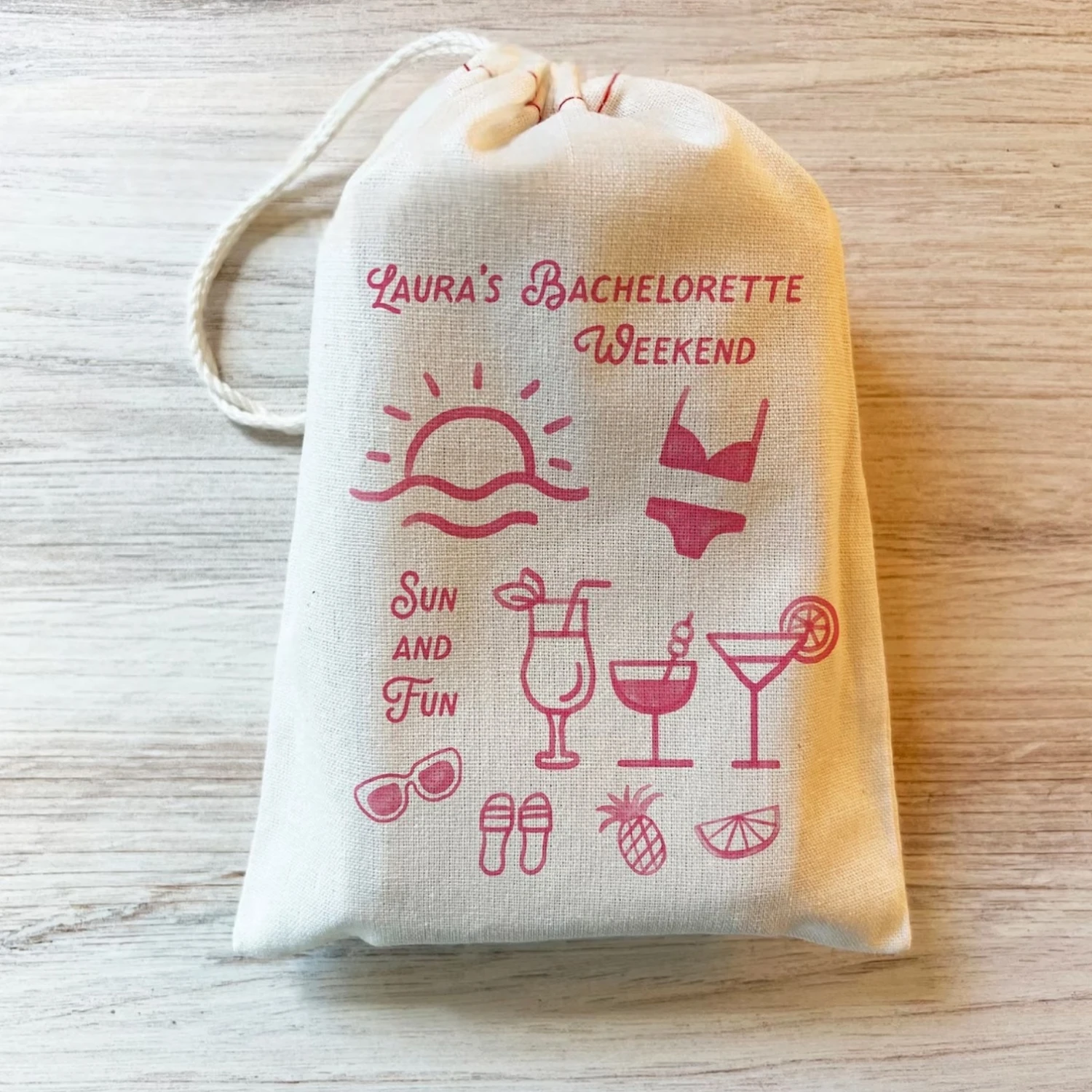 Bolsa de recuerdo de despedida de soltera personalizada, 20/30/50 Uds., playa, Bach, despedida de soltera, fiesta Tropical, Kit de resaca, bebidas sol y diversión, Bachelo