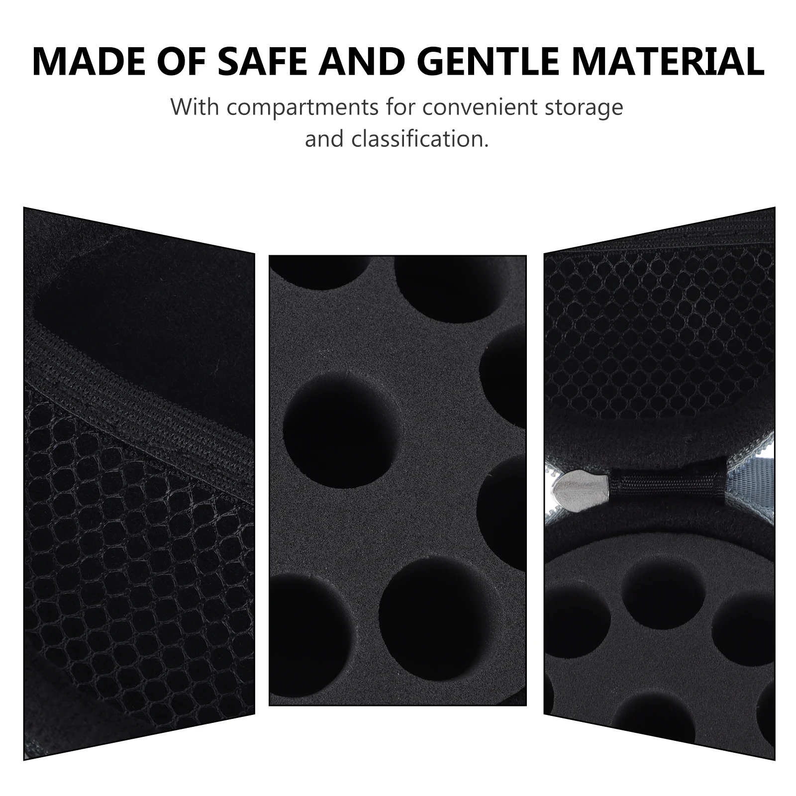 

1pc Portable Essential Bottle Organizer Storage Bag Travel Case EVA Velvet Essential Oil Travel Box Strong Durable Makeup Brush