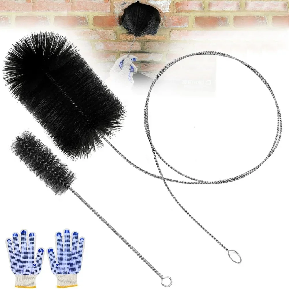 2 For Chimney Brushes with For Flexible Rod Built to Clean For Chimney Flues and Stove Pipes Efficiently and Safely