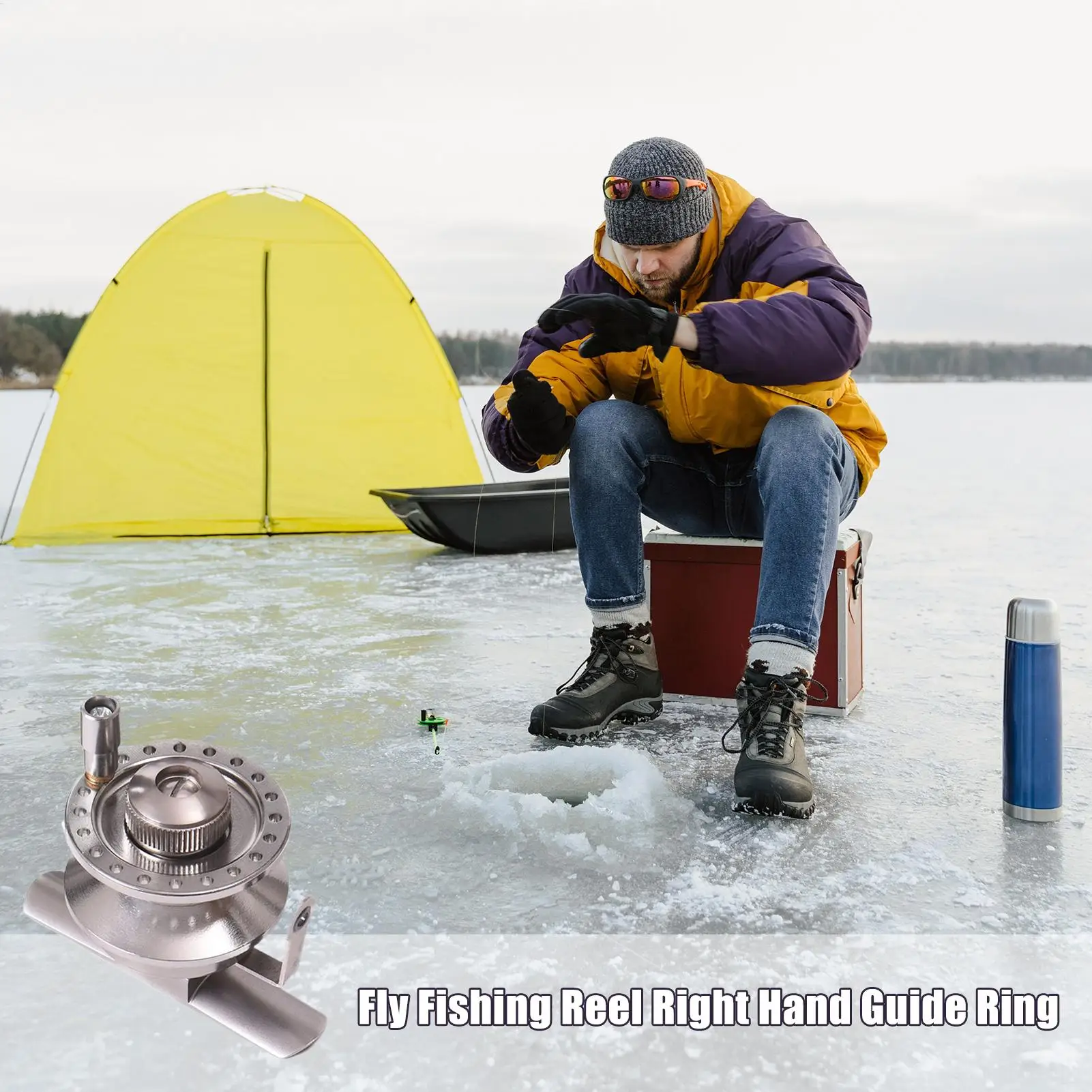 

Ice Fishing Reels Aluminum Alloy Spinnings Boat Fishing Reel With Ergonomic Handle Lightweight Fish Gear For Men Family Friends