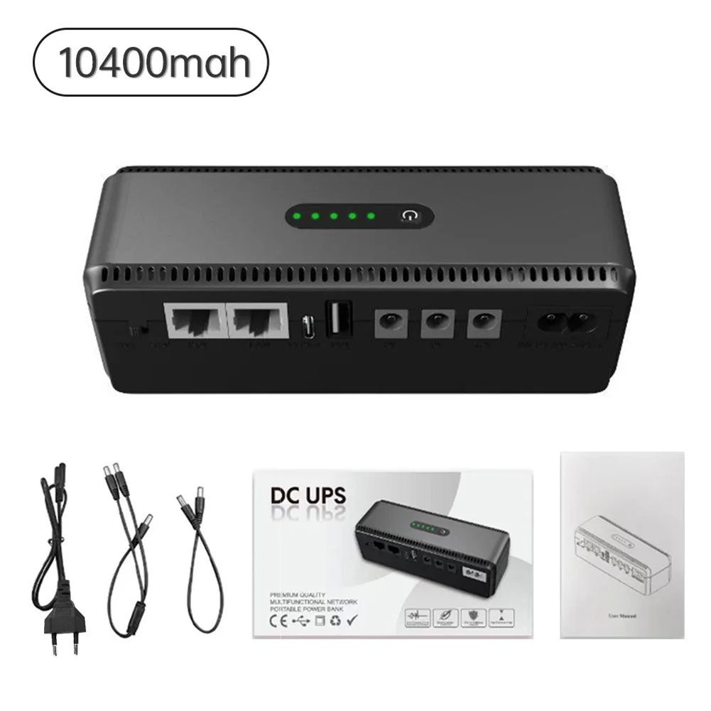 DC UPS-Backup Power Supply 8800mAh Output AC 100-240V/85-265V  For Routers/modems/switches/access Control Systems/cameras/mobile