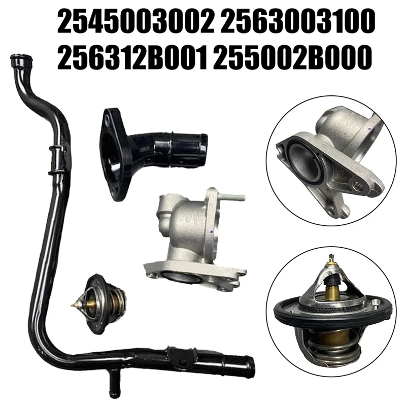 Kit de tubo de refrigerante y carcasa de termostato Superior para Hyundai I10 I20 2007-2020 2545003002 2563003100 256312B001 255002B000