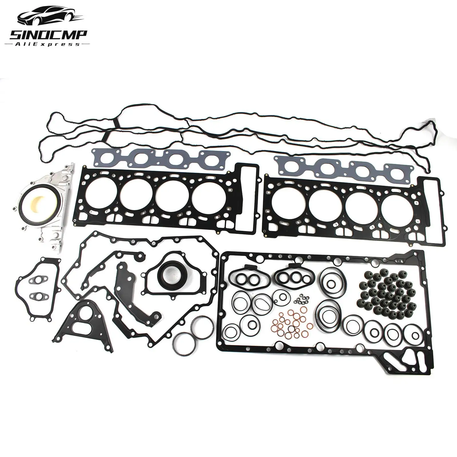 

Комплект прокладок для капитального ремонта двигателя 11127567765 11147583221 11137566644 11127566288 11147647380 для BMW N63 4.4L 4395cc V8 Twin Trubo