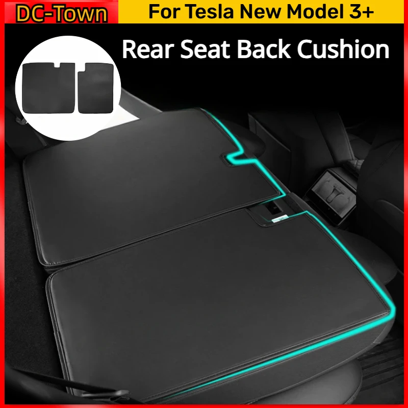 Rear Seat Back Cushion for Tesla New Model 3+ Rear Seat Back Cover Backrest Protector New Model3 Highland 2024 Car Accessories