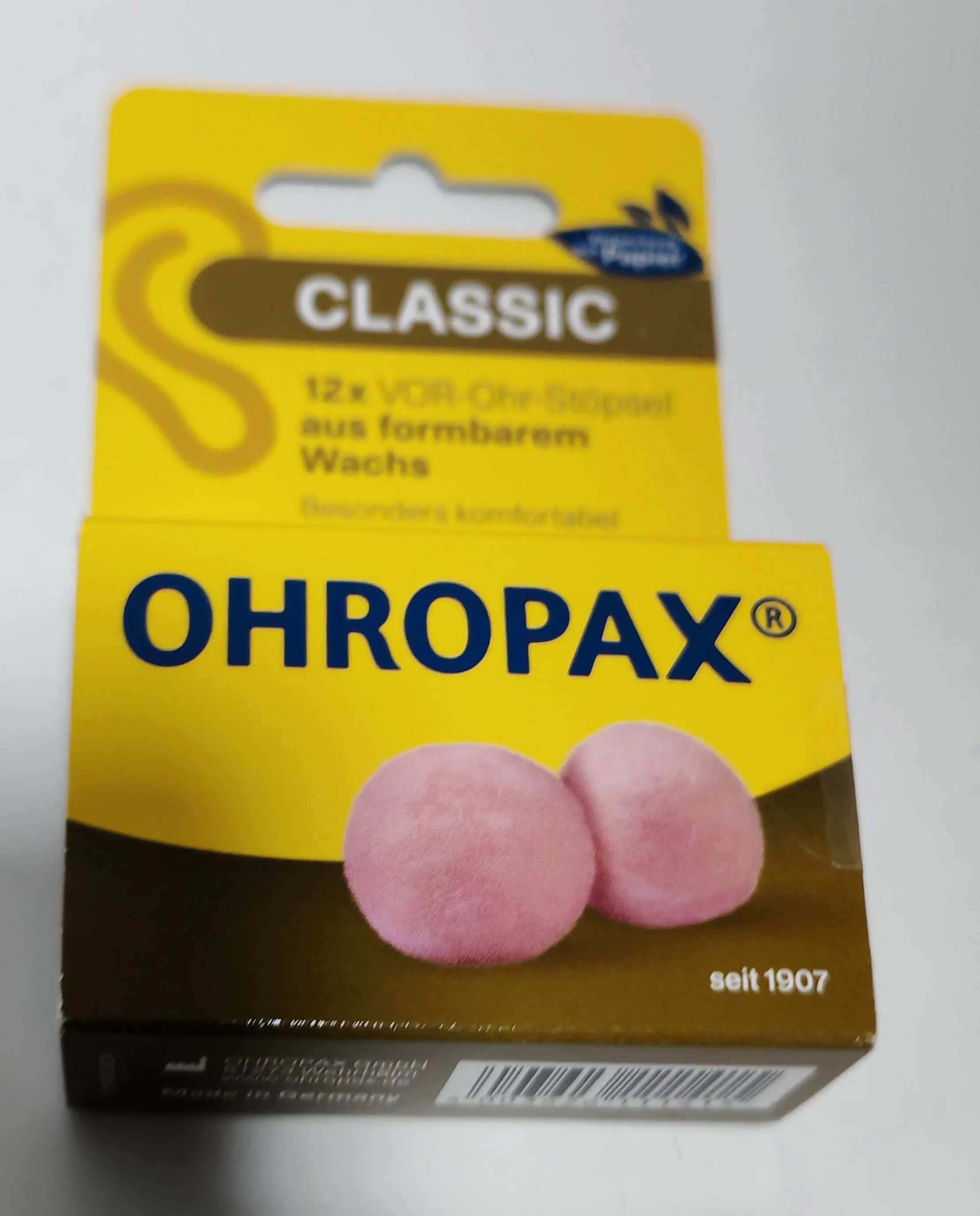 

6pairs Genuine Ohropax Classic Wax Earplugs Comfortable Wax Ear Plugs Traval Sleeping Noise Reduction Earplugs