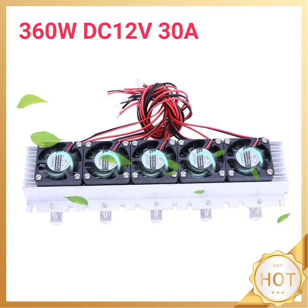 360W 30A DC 12V Air Conditioner Temperature Controller Thermoelectric Peltier Refrigeration Cooler Semiconductor Cooling System