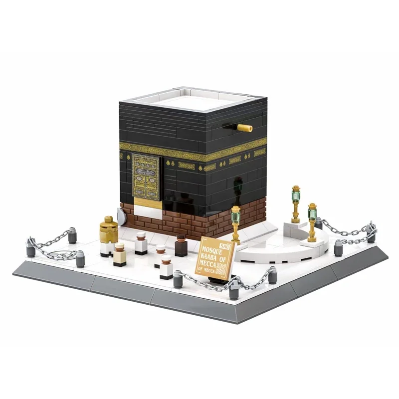 Street View Series The Great Mosque of Mecca Building Blocks Creative Expert Classic Architecture Model Bricks Toys For Kid MOC