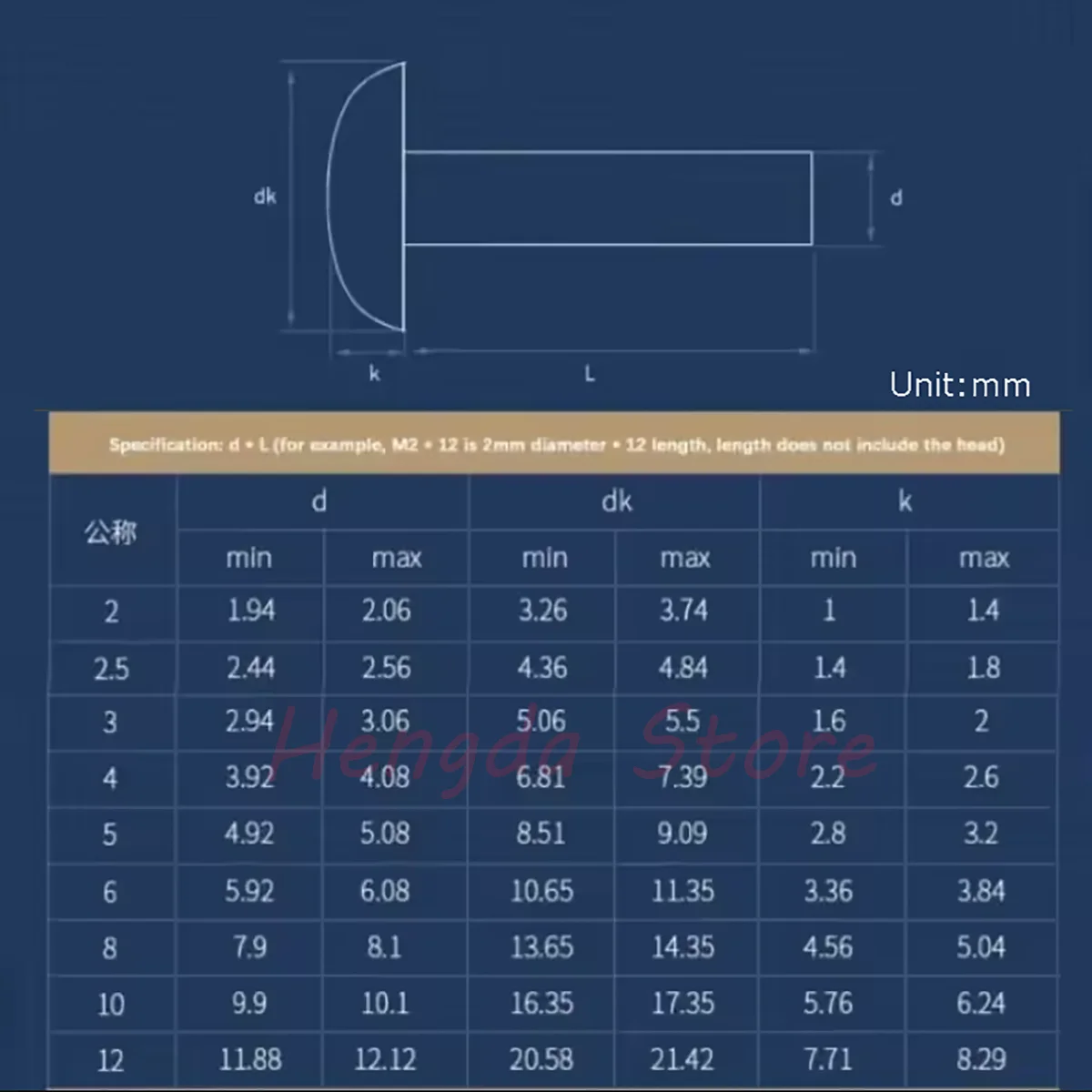 M2 M2.5 M3 M4 M5 M6 M8 Aluminum GB867 Semi-round Head Rivet Solid Rivet Button Round Cap Percussive Aluminium Rivets