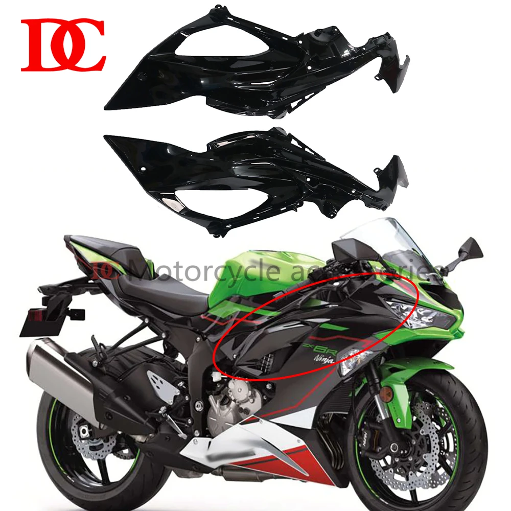 

Front Upper Side Panel Fairing for Kawasaki ZX-6R 636 ZX6R 2019 2020 2021 2022 2023 Headlight Side Cover Guard