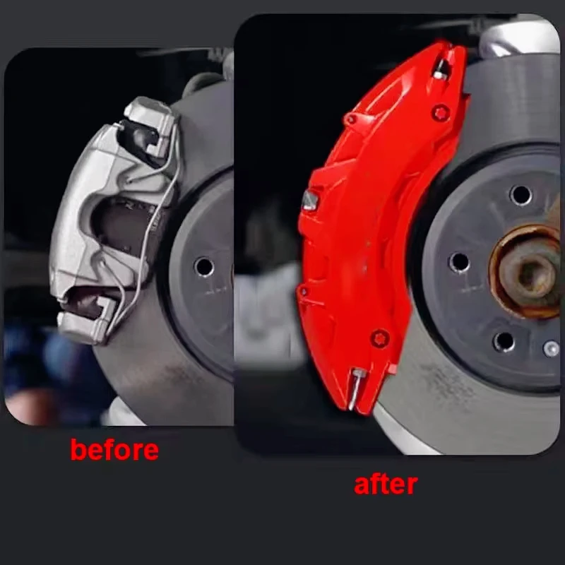 

2pcs Customized for A4 B8 Caliper Cover Brake Sporty Style Decorate Vehicles Aluminum Alloy