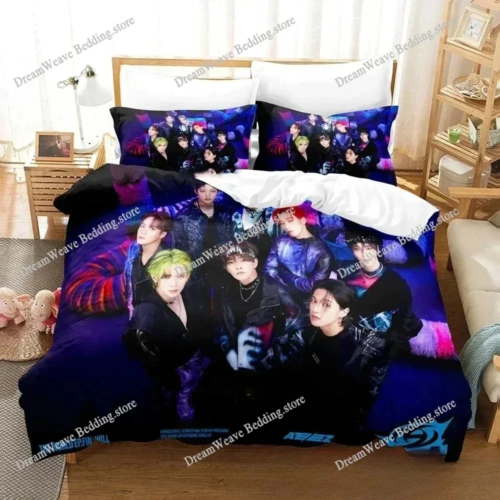 The World Ep.fin Will ATEEZ Bedding Set Duvet Cover 3d Bedding Fashion Design Decoration King Duvet Cover Set Double Bed Set5929