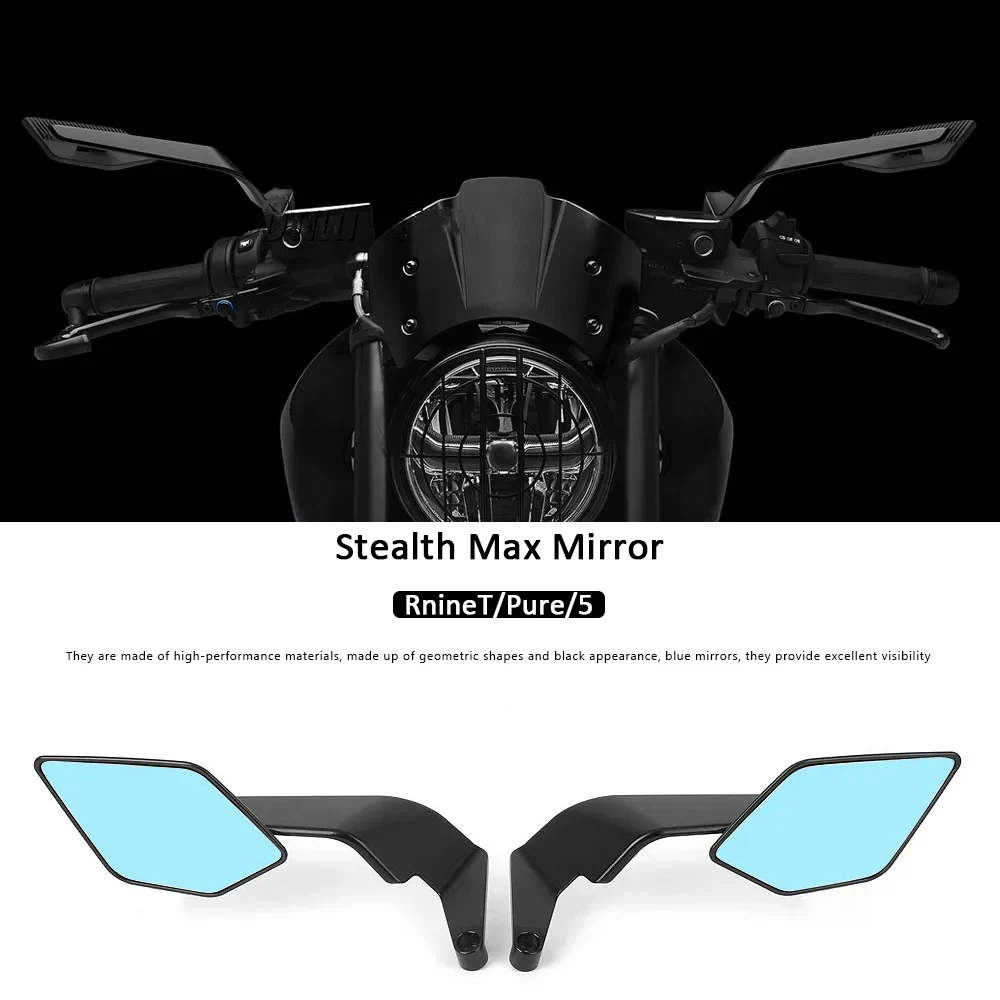 

New Blade Side Mirror Aluminum Motorcycle Stealth Max Rearview Mirror For BMW Rninet RNINET Pure R nine T /5 R9T R NINE T