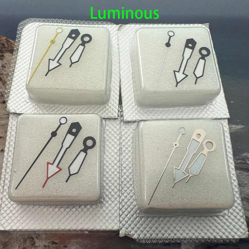 Watch Hands 9X13x13mm Green Luminous Fits Fits NH35 NH36 4R35 4R36 7S26 Movement For SKX007 SKX009 Watch Case Parts