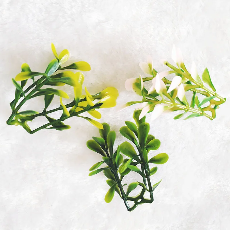 100g Bonsai decoration accessoriesWedding home decor DIYartificial plastic fake plants grass artificial flowers image 3