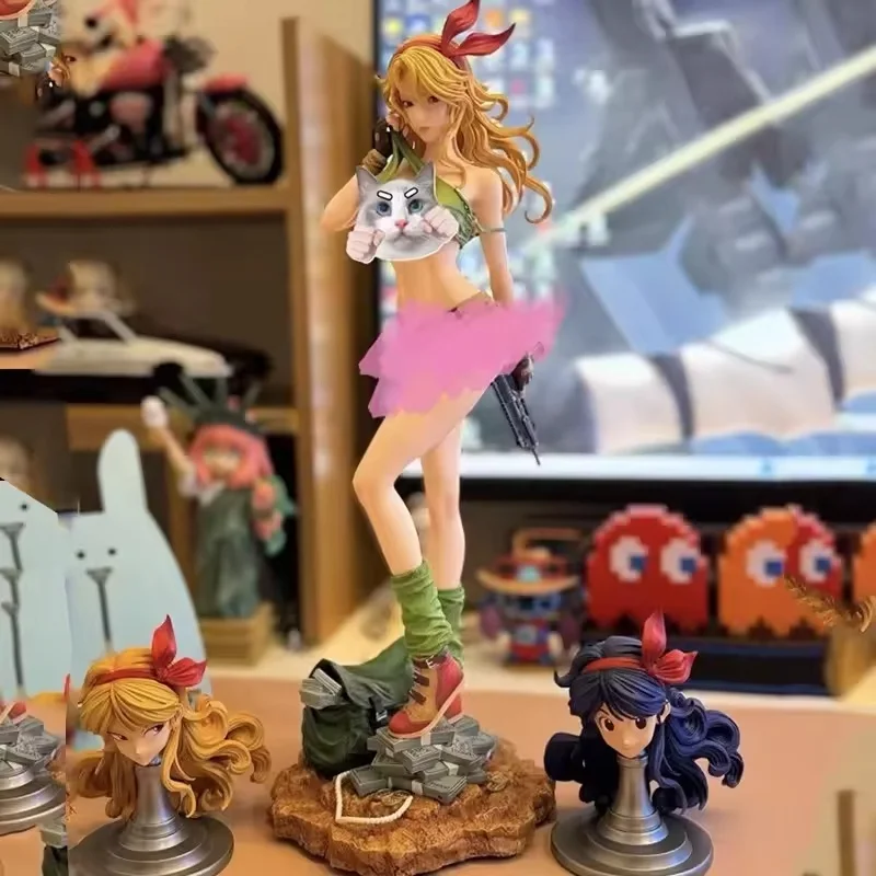 

Dragon Ball Anime Figure Ranchi Figures Three Heads Launch Statue Collection Dolls Desk Decoration Model Toys For Xmas Gifts