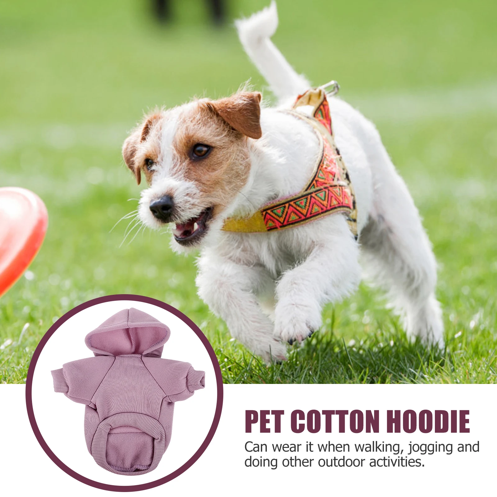

Dog Sweater Puppy Clothing Autumn And Winter Sweaters Hoodie Coat Cotton Hooded Outfit