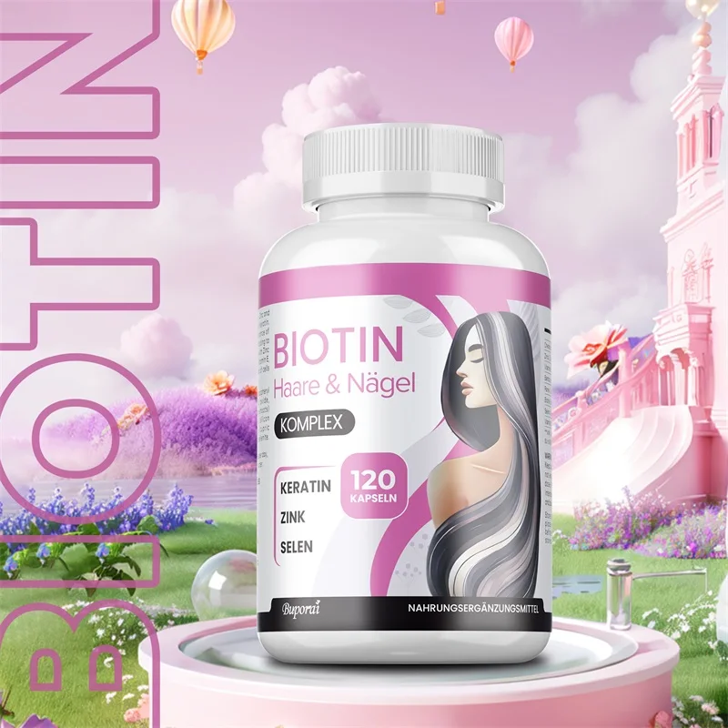 

Биотиновые добавки - способствуют росту волос, укрепляют слабые ногти, суставы и кости, против старения, отбеливают.