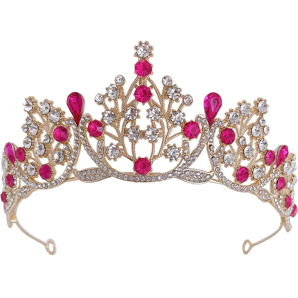 

Princess Tiara Crown Birthday Crowns Bride Hair Jewelry Bridal Girl Wedding Accessories Rhinestone Crown Bachelorette Gifts Prom