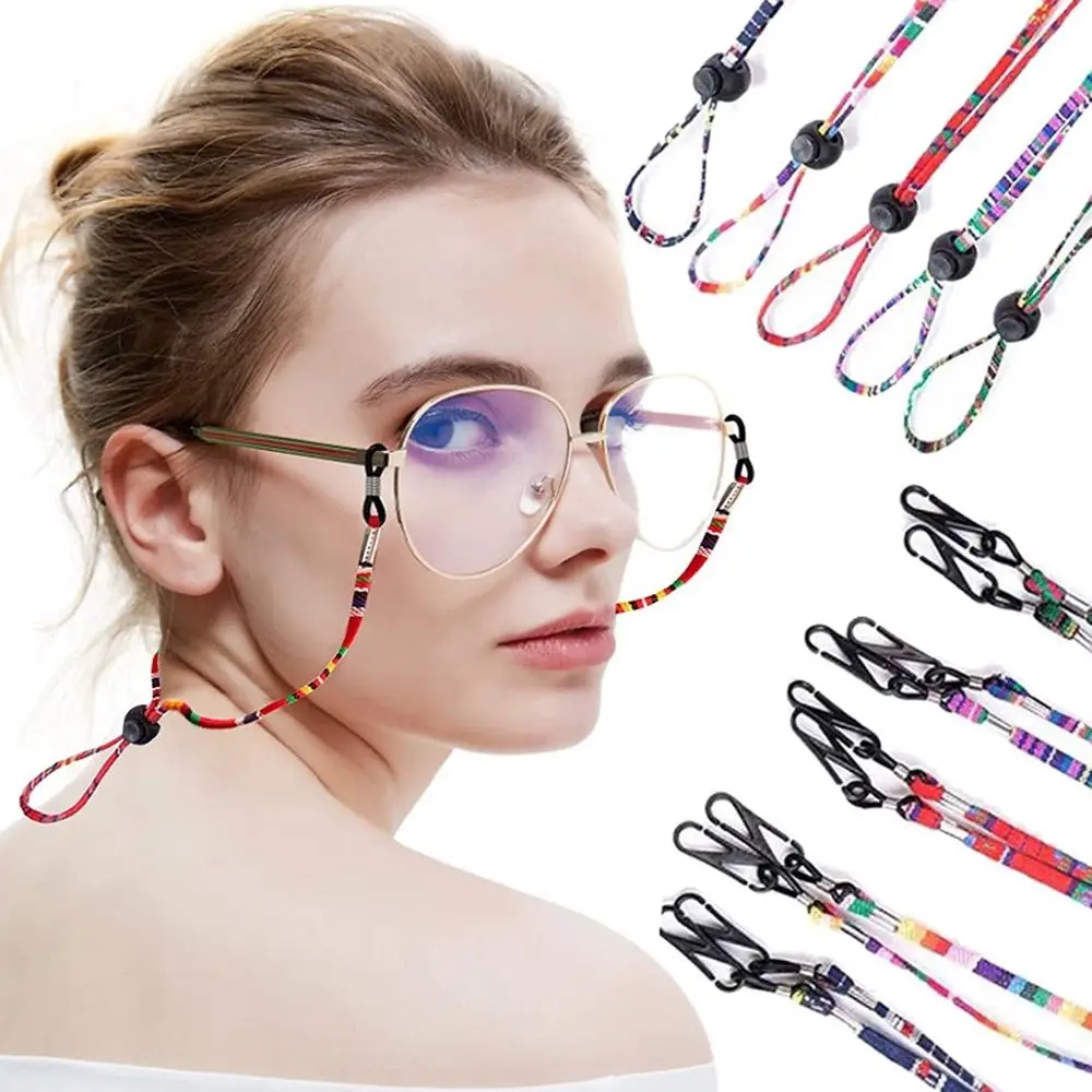 Nylon Hanging String Cord Holder Anti-lost Neck Strap Glasses Masks Chain Neck Buckle Lanyard Adjustable Glasses Lanyard