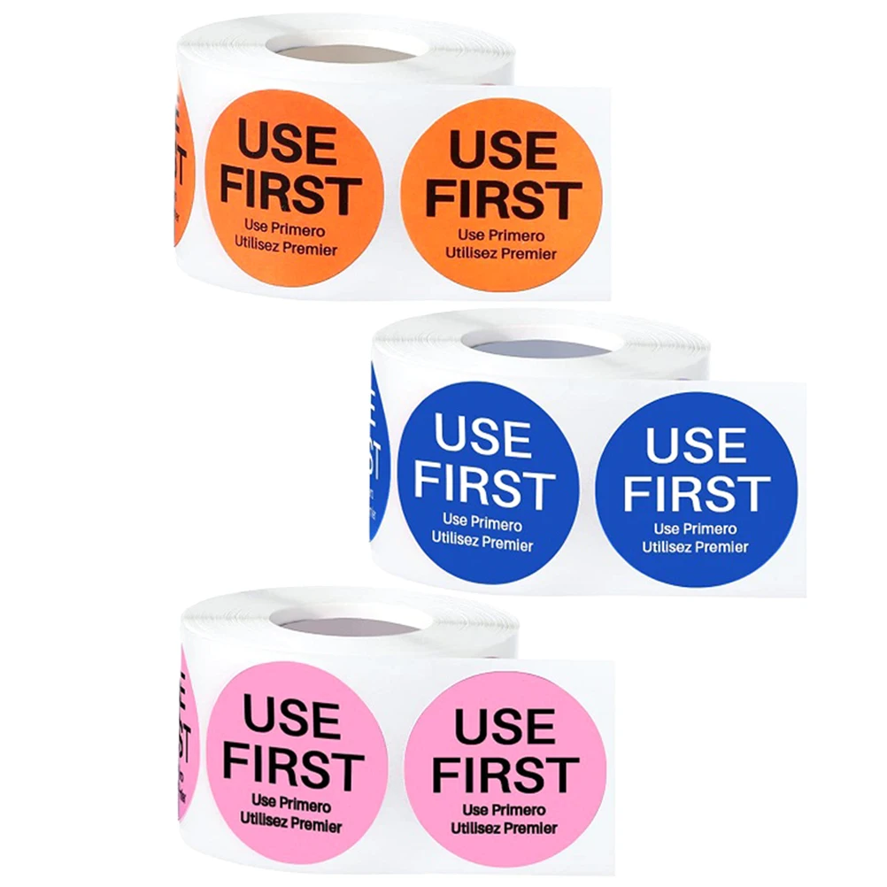 3 لفات من ملصقات التحكم في المخزون تستخدم للمطاعم والمطبخ وتخزين الطعام وملصقات تنظيم ذاتية اللصق #2