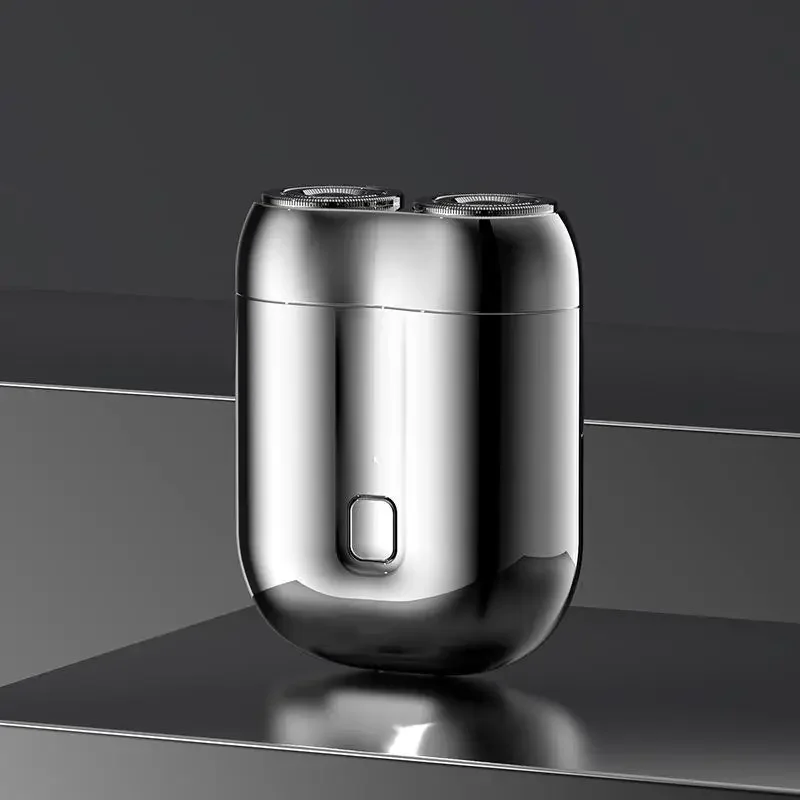 ماكينة حلاقة مغناطيسية صغيرة برأسين من النوع C شحن ماكينة حلاقة كهربائية صامتة قابلة للغسل محمولة للرجال والنساء ماكينة حلاقة كهربائية جديدة