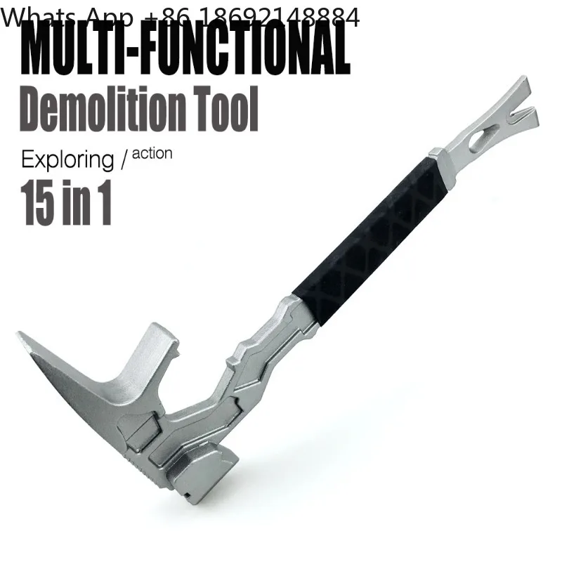 

Home and outdoor multi-functional hammer, nail lifter, crowbar, fire dismantling tool