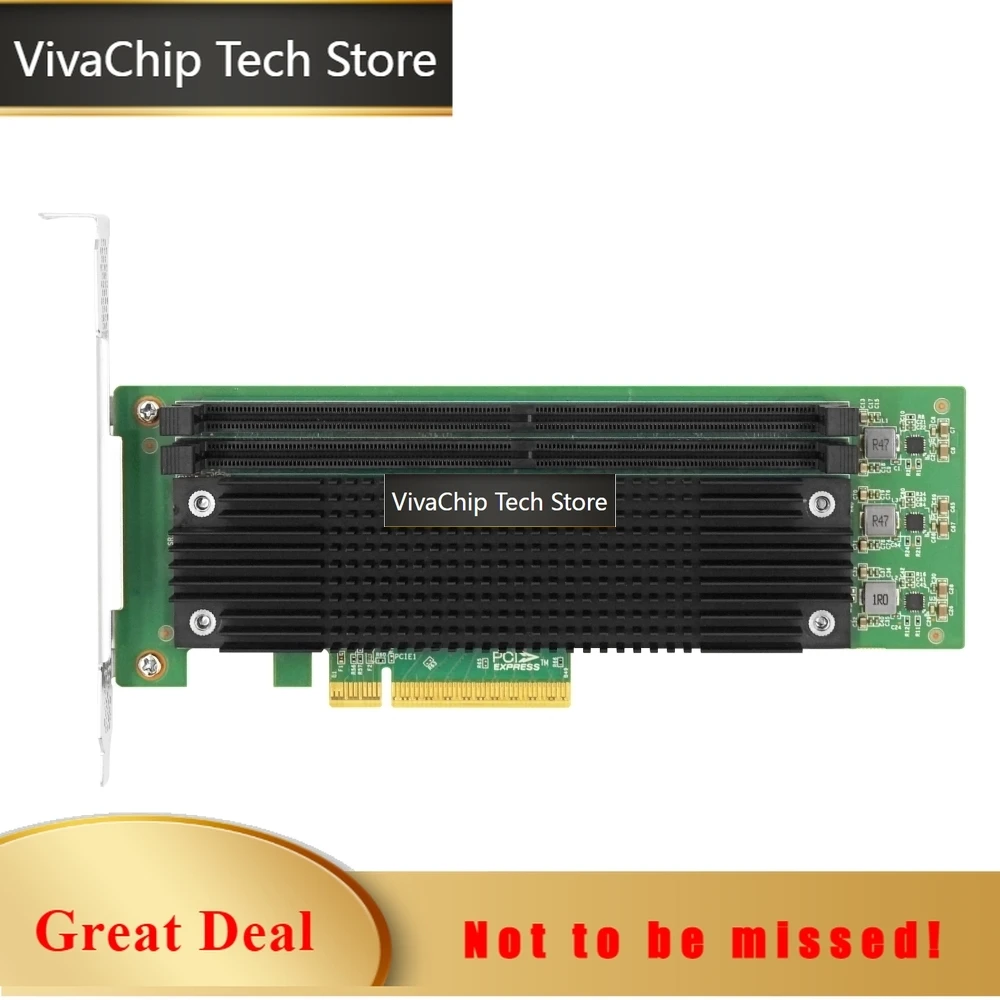 VivaChip TechPCle 5.0 x8 2*DDR5 CXL Adapter(Montage Based)