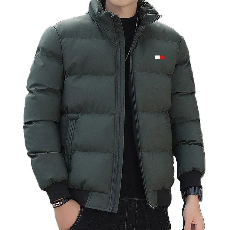 Thick neck high zipper jacket warm and windproofwinter brand sporty and casual fashion costeffective and comfortable jacket