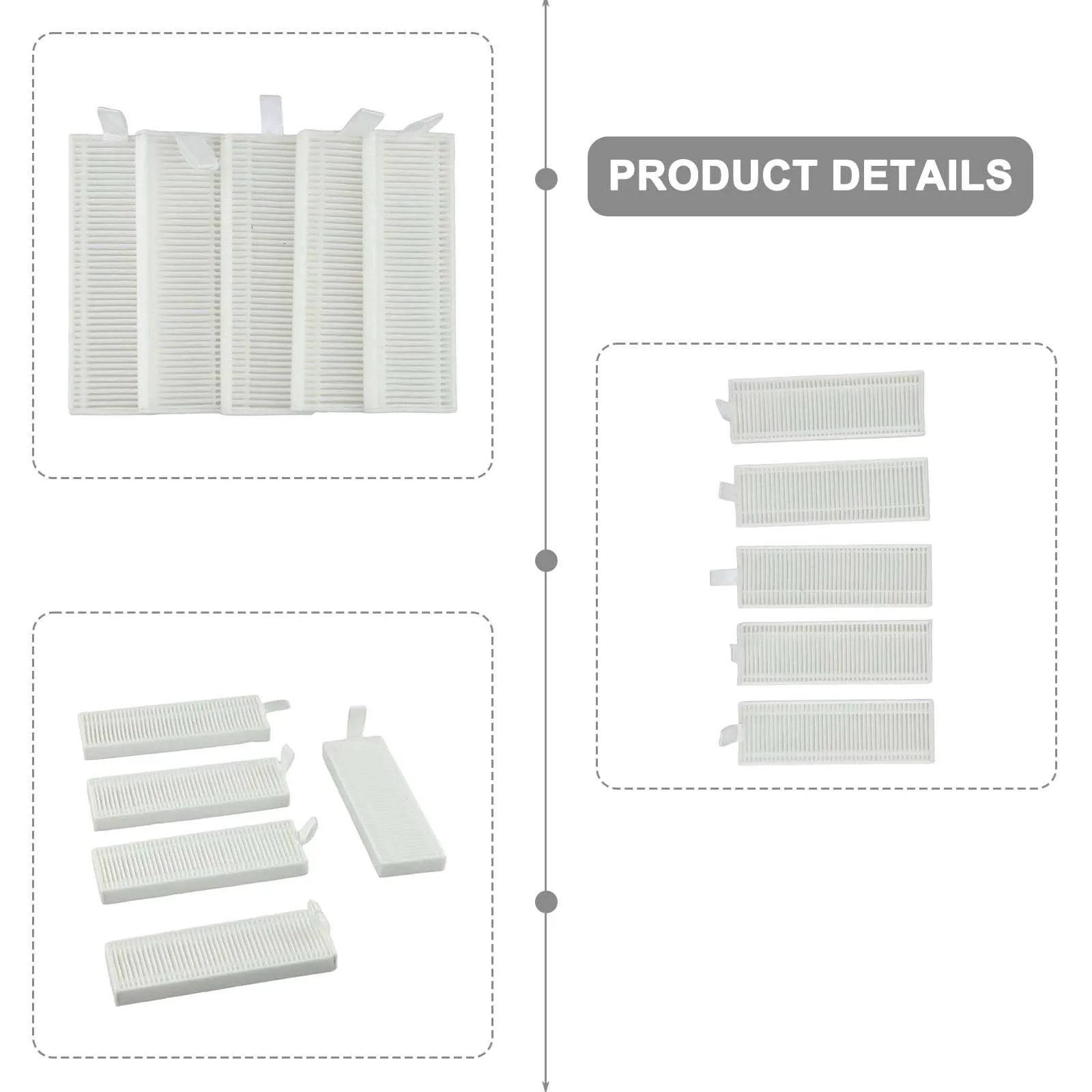 Сменный фильтр Робот-вакуумный фильтр Оптимальная производительность Прямая замена чистого и свежего воздуха Простая установка