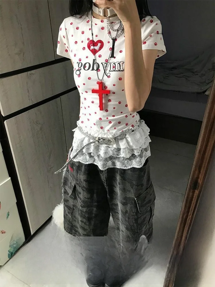 

Новые женские джинсы-клеш больших размеров в камуфляжном стиле, свободные широкие брюки для работы, осень-зима, в американском стиле