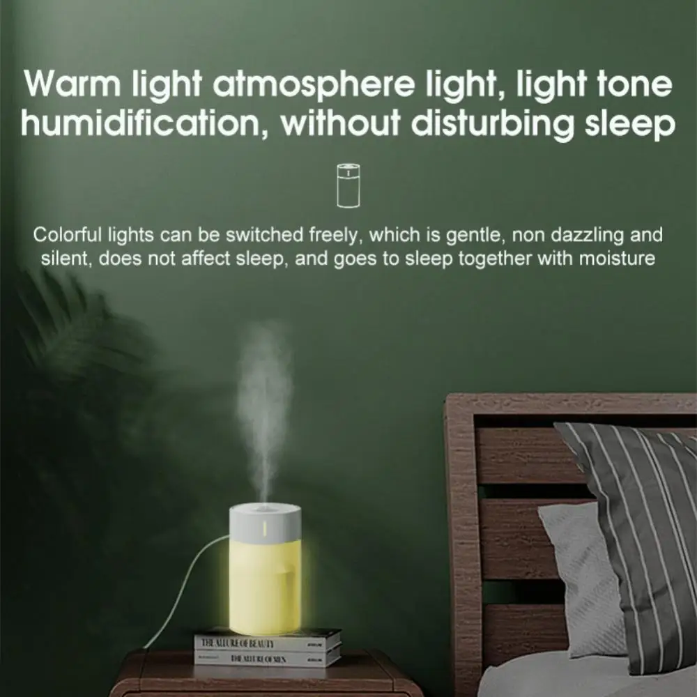 Intelligent Aromatherapy Humidifier Mini Ultrasonic Portable Car Humidifier Large Capacity Humidifier With Led Lamp