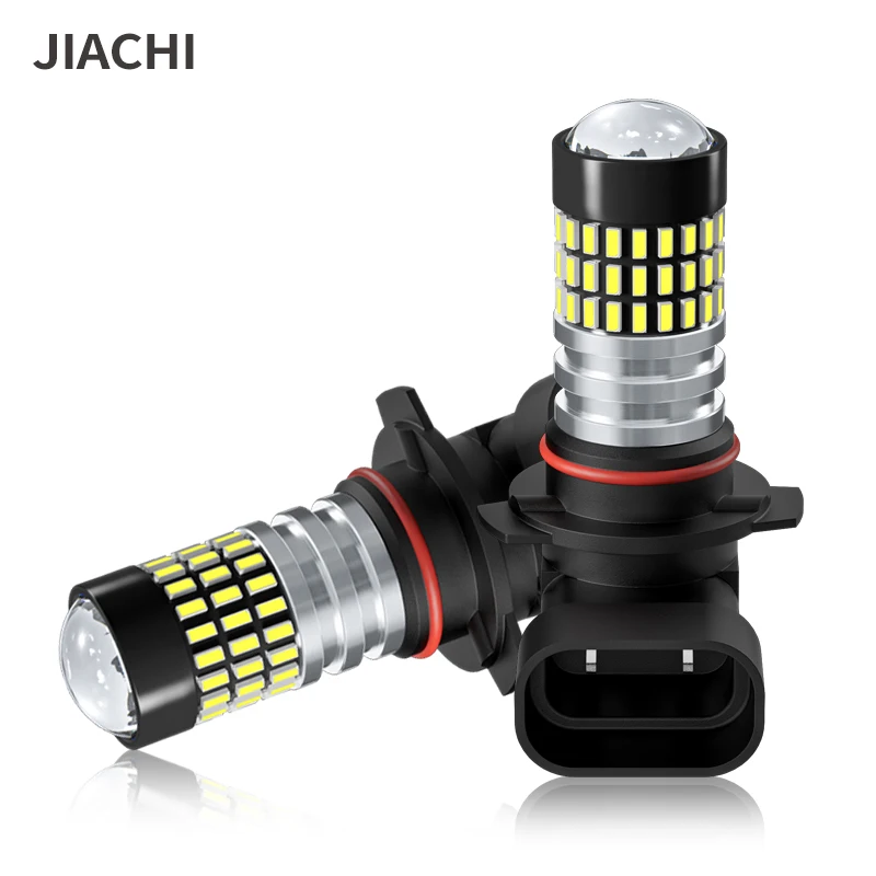 Jiachi 2pcs Fog Lamp H10 LED Fog Light 6000K White H7 H8 H11 880 881 5202 LED Bulb DRL Car Driving Lights 3014 78SMD Antifog 12V