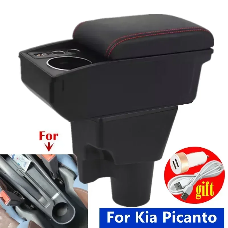 

Car central armrest box For Kia Picanto Armrest Box For Kia Picanto 3X-Line Car Armrest Storage box Dedicated Retrofit parts