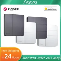 Aqara Smart Wall Switch Z1 Zigbee 3.0 Universal Single Live/Neutral Wire Design Dual Control Switch Compatible with HomeKit APP