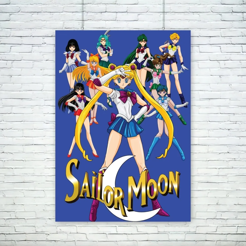 Bilibili S-Sailor Moon Wall Pictures, Lovely Poster para Sala, Decoração Outono