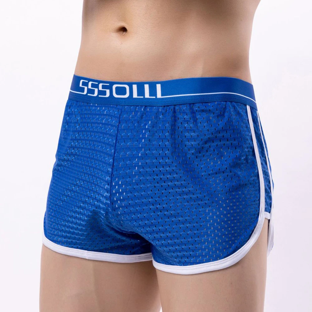 

Comfy Fashion Mens Underwear Mens Underpants Briefs Casual Slight Stretch Solid Color Trunks Breathable Ice Silk