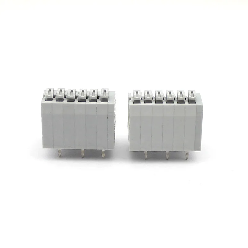 100PIN DG250 2.54mm Grey  spring terminal block dg250 A B copper screwless terminals KF250 PTSA0.5/X-2.54-Z PHOENIX 0136-10