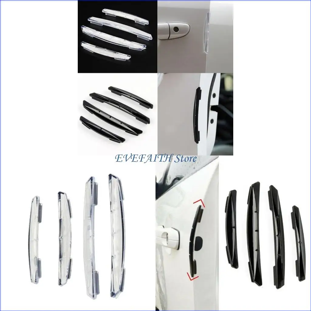 

124B Набор из 4 защитных полосок для краев двери автомобиля, не защищающих от царапин, накладки на двери автомобиля из ПВХ