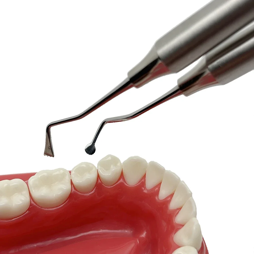 Stainless Steel Dental Gingival Retraction Cord Packer & Gum Separator Double-Ended Periodontal Tool for Scaling